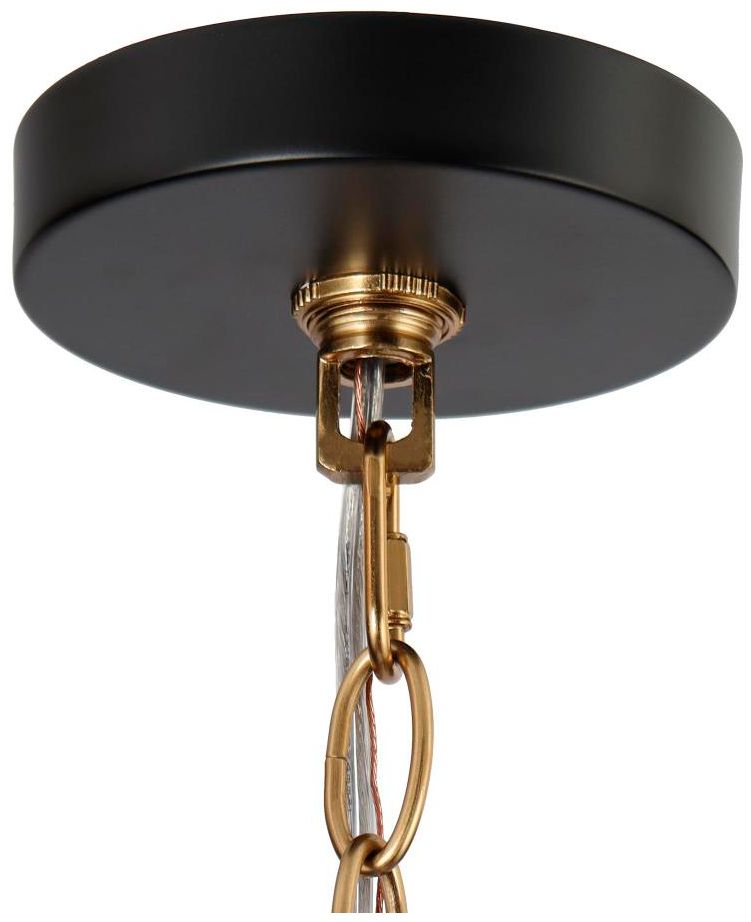 Image 2 8-Light Matte Black and Plating Brass Chandeliers more views