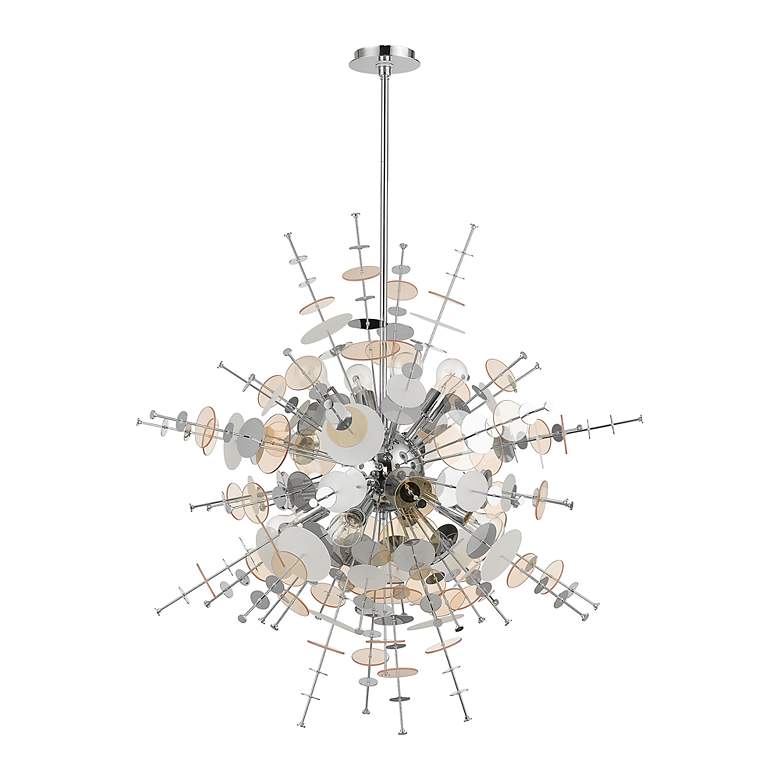 Image 3 8 Light Polished Chrome Large Pendant Chandelier more views