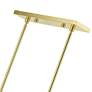 7_8 Light Satin Brass Linear Chandelier more views