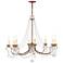 8 Light Venetian Golden Bronze Chandelier