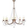 3_8 Light Venetian Golden Bronze Chandelier more views