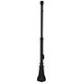 80" High Black Pad-Mount Lamp Post with Photocell and Outlet