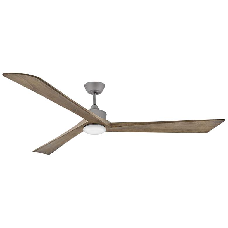 Image 2 80" Hinkley Sculpt Graphite Outdoor LED Smart Ceiling Fan with Remote