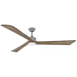 80&quot; Hinkley Sculpt Graphite Outdoor LED Smart Ceiling Fan with Remote