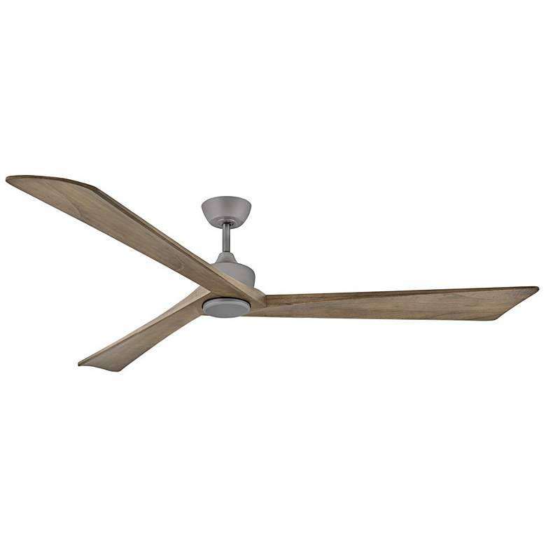 Image 4 80" Hinkley Sculpt Graphite Outdoor LED Smart Ceiling Fan with Remote more views