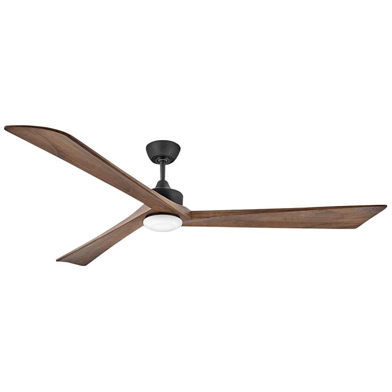 Image 1 80 inch Hinkley Sculpt Matte Black Outdoor LED Smart Ceiling Fan