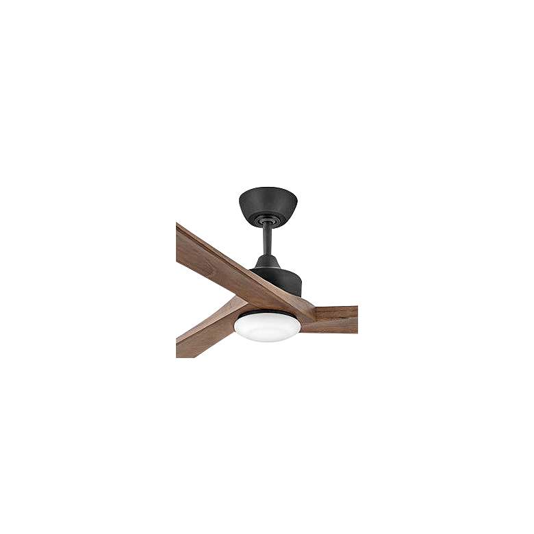 Image 2 80" Hinkley Sculpt Matte Black Outdoor LED Smart Ceiling Fan more views