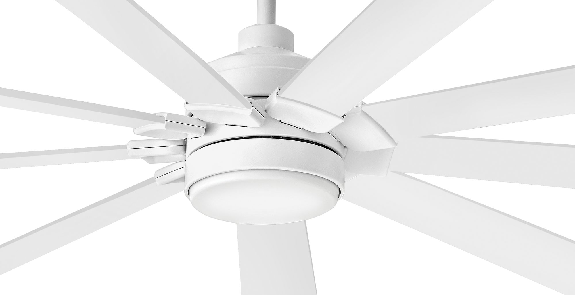 Image 6 80" Hinkley Turbine Chalk White LED Smart Ceiling Fan more views