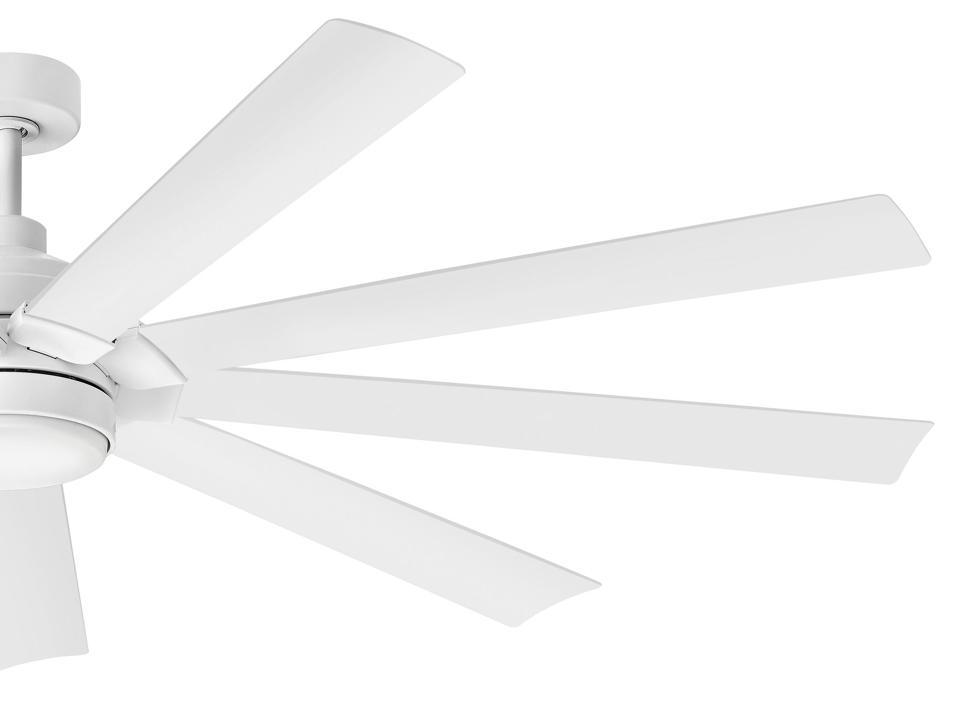 Image 7 80" Hinkley Turbine Chalk White LED Smart Ceiling Fan more views