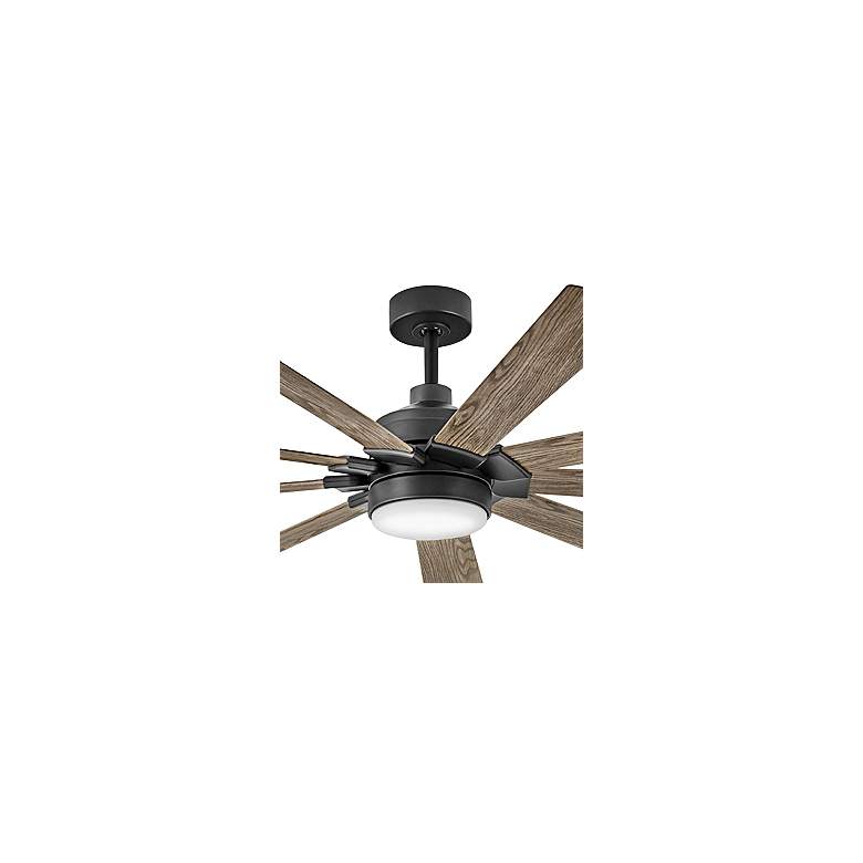 Image 2 80" Hinkley Turbine LED Black Driftwood Large Outdoor Smart Fan more views