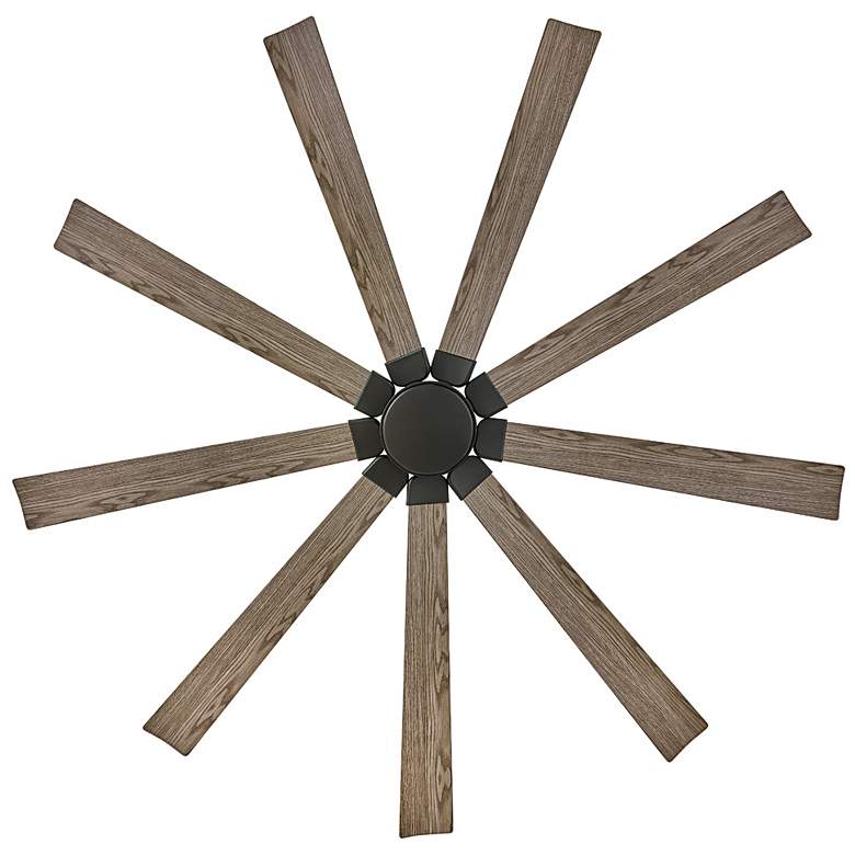 Image 3 80 inch Hinkley Turbine LED Black Driftwood Large Outdoor Smart Fan more views