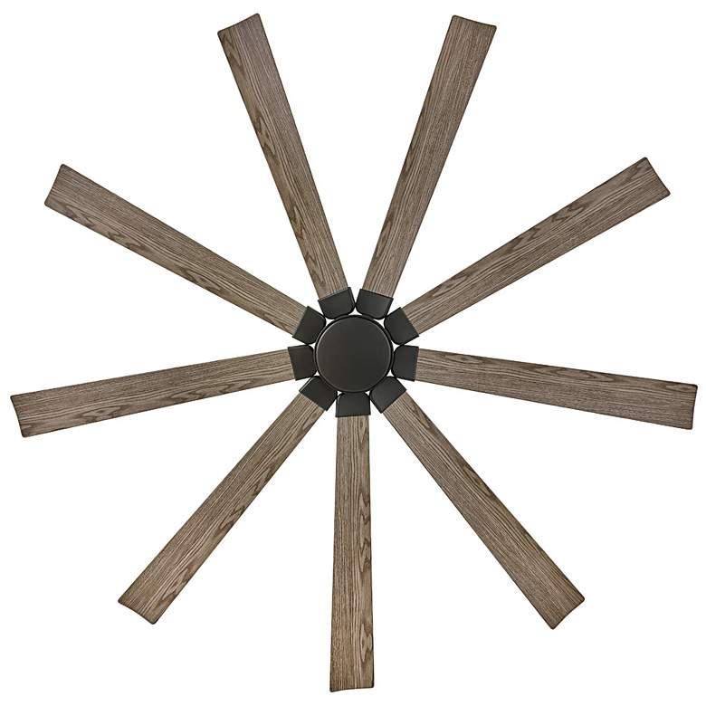 Image 4 80" Hinkley Turbine LED Black Driftwood Large Outdoor Smart Fan more views