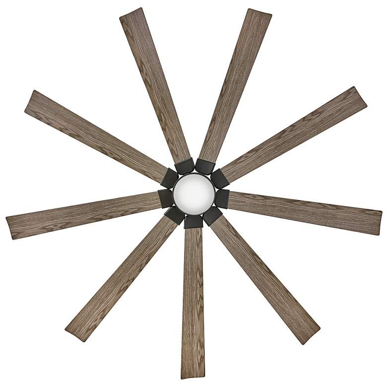 Image 5 80" Hinkley Turbine LED Black Driftwood Large Outdoor Smart Fan more views