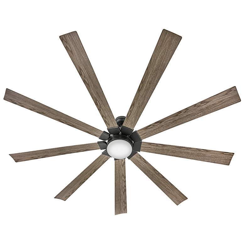 Image 5 80 inch Hinkley Turbine LED Black Driftwood Large Outdoor Smart Fan more views
