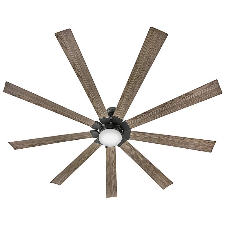 Image 6 80" Hinkley Turbine LED Black Driftwood Large Outdoor Smart Fan more views