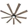 80" Hinkley Turbine LED Black Driftwood Large Outdoor Smart Fan