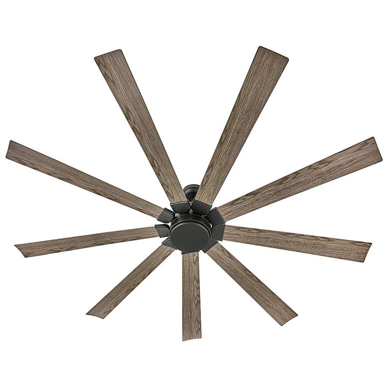 Image 6 80 inch Hinkley Turbine LED Black Driftwood Large Outdoor Smart Fan more views