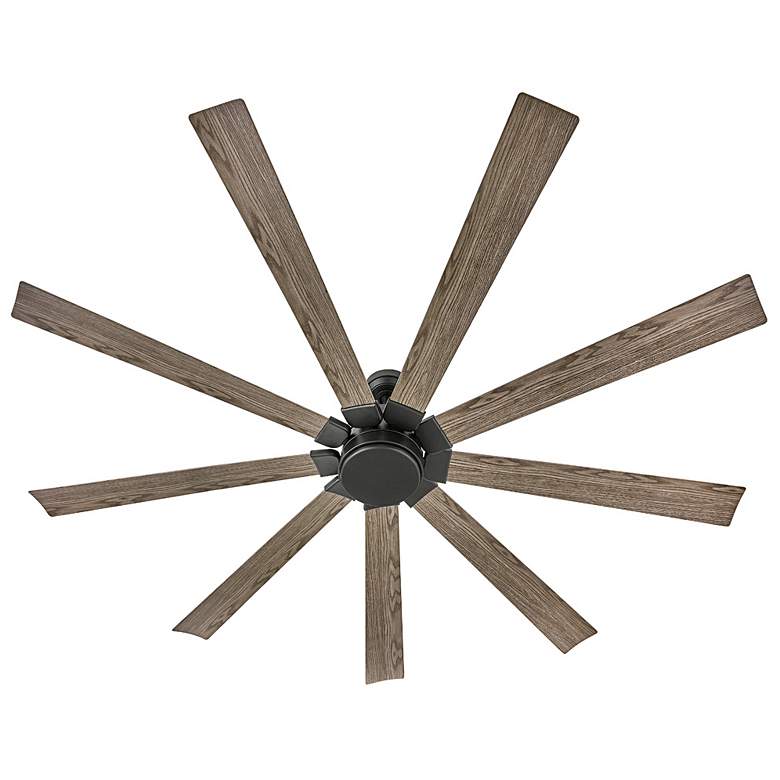 Image 7 80" Hinkley Turbine LED Black Driftwood Large Outdoor Smart Fan more views