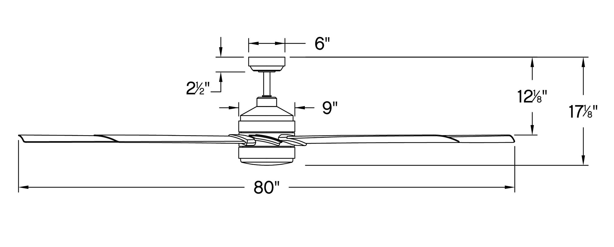80" Hinkley Turbine LED Black Driftwood Large Outdoor Smart Fan