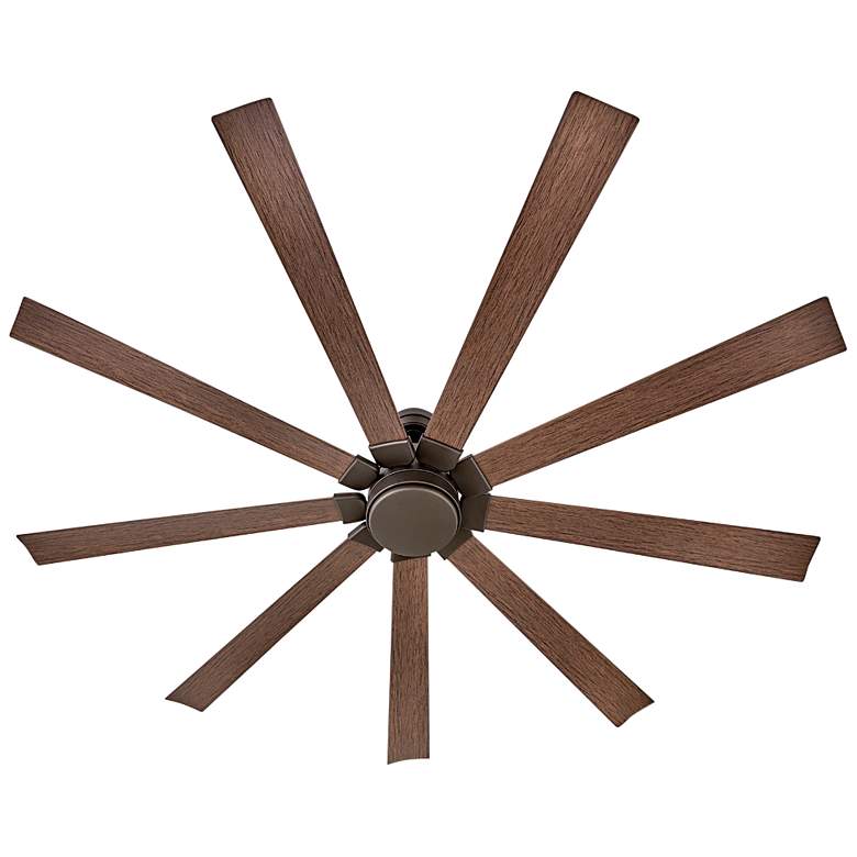 Image 3 80 inch Hinkley Turbine LED Bronze and Walnut Large Outdoor Smart Fan more views
