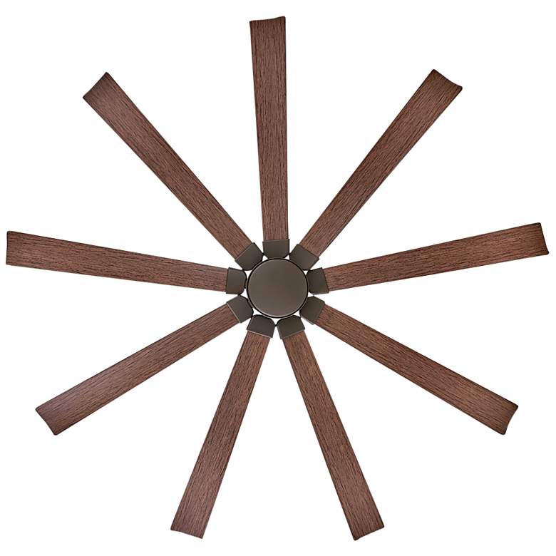 Image 6 80 inch Hinkley Turbine LED Bronze and Walnut Large Outdoor Smart Fan more views