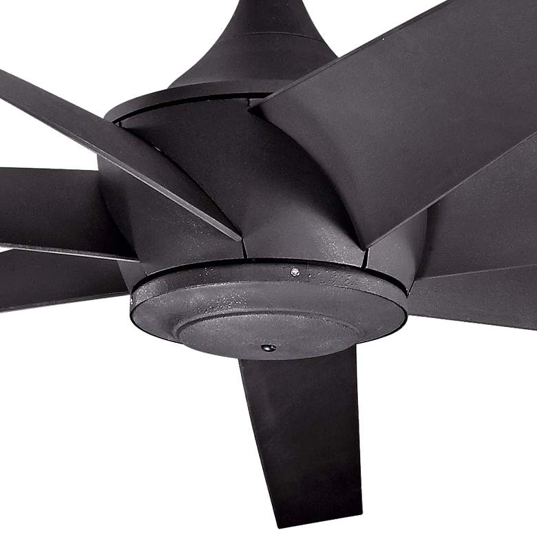 80&quot; Kichler Lehr Climates Black Large Modern Outdoor Fan with Remote more views