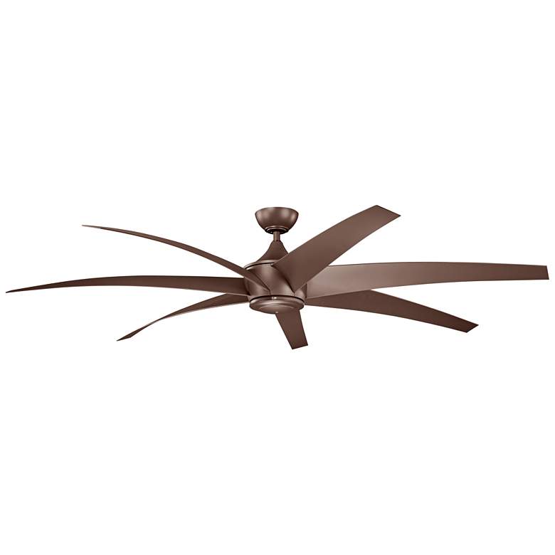 Image 2 80 inch Kichler Lehr Climates Mocha Wet Rated Large Fan with Remote