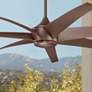 80" Kichler Lehr Climates Mocha Wet Rated Large Fan with Remote
