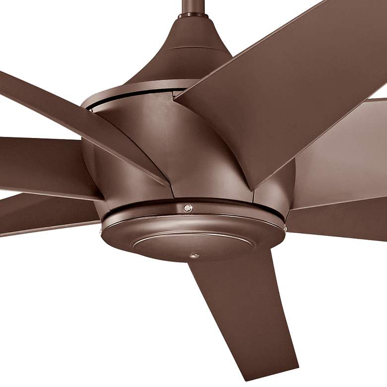 Image 3 80 inch Kichler Lehr Climates Mocha Wet Rated Large Fan with Remote more views