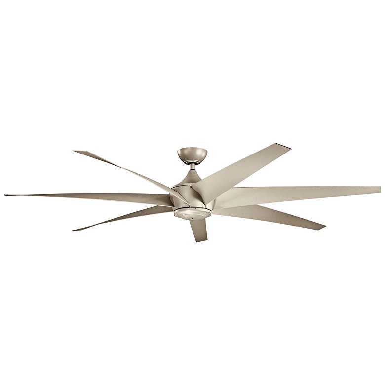 Image 2 80 inch Kichler Lehr Climates Silver Large Wet Rated Fan with Remote