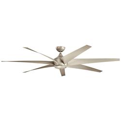 80&quot; Kichler Lehr Climates Silver Large Wet Rated Fan with Remote