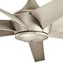 80" Kichler Lehr Climates Silver Large Wet Rated Fan with Remote