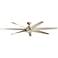 80" Kichler Lehr Climates Silver Marine Wet Rated Fan with Remote
