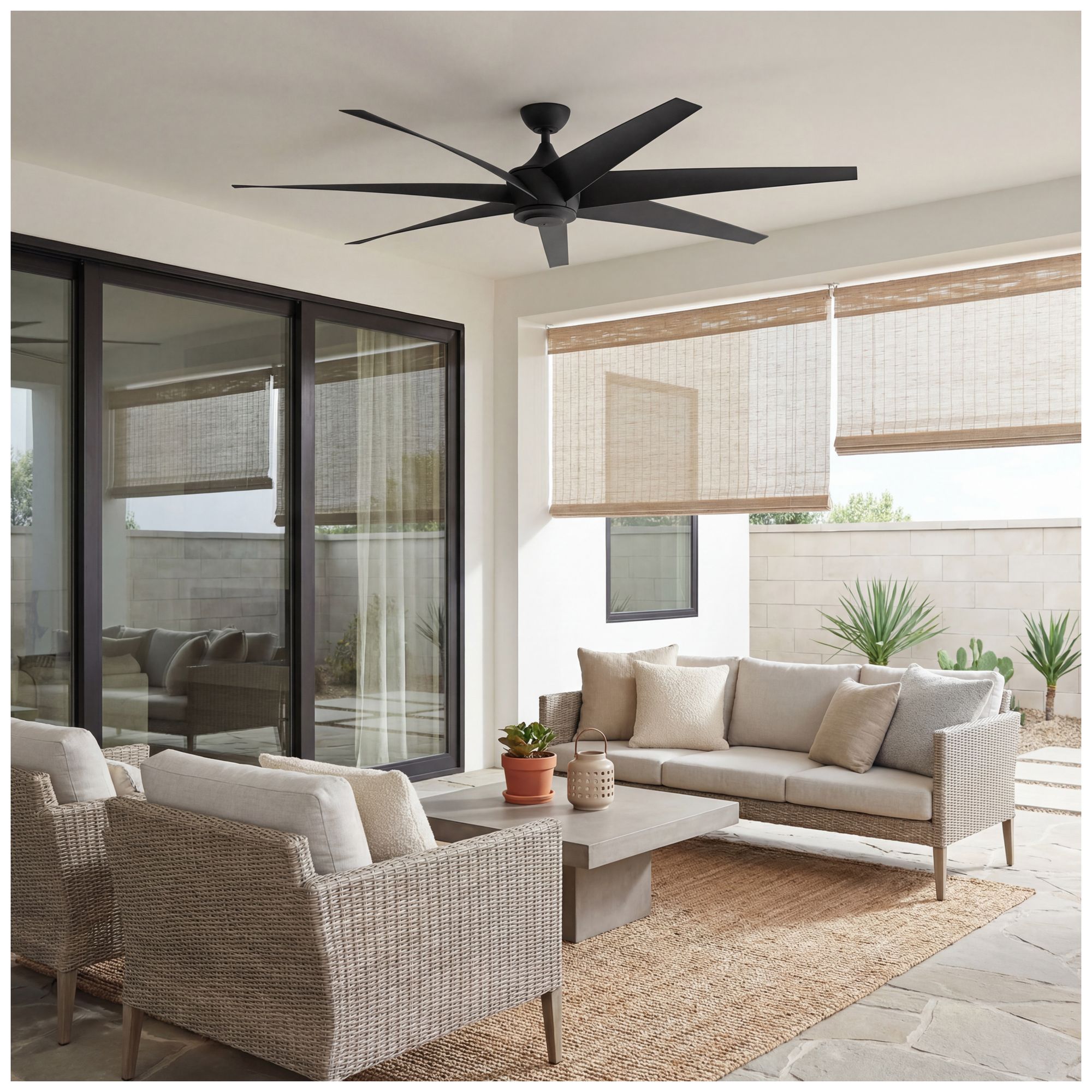 Image 4 80" Kichler Lehr Distressed Black Ceiling Fan more views