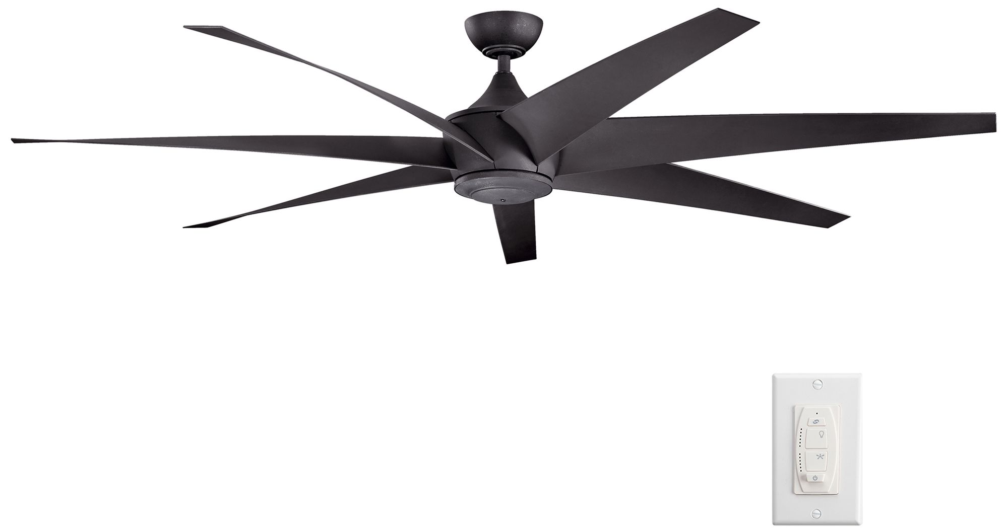 Image 5 80" Kichler Lehr Distressed Black Ceiling Fan more views