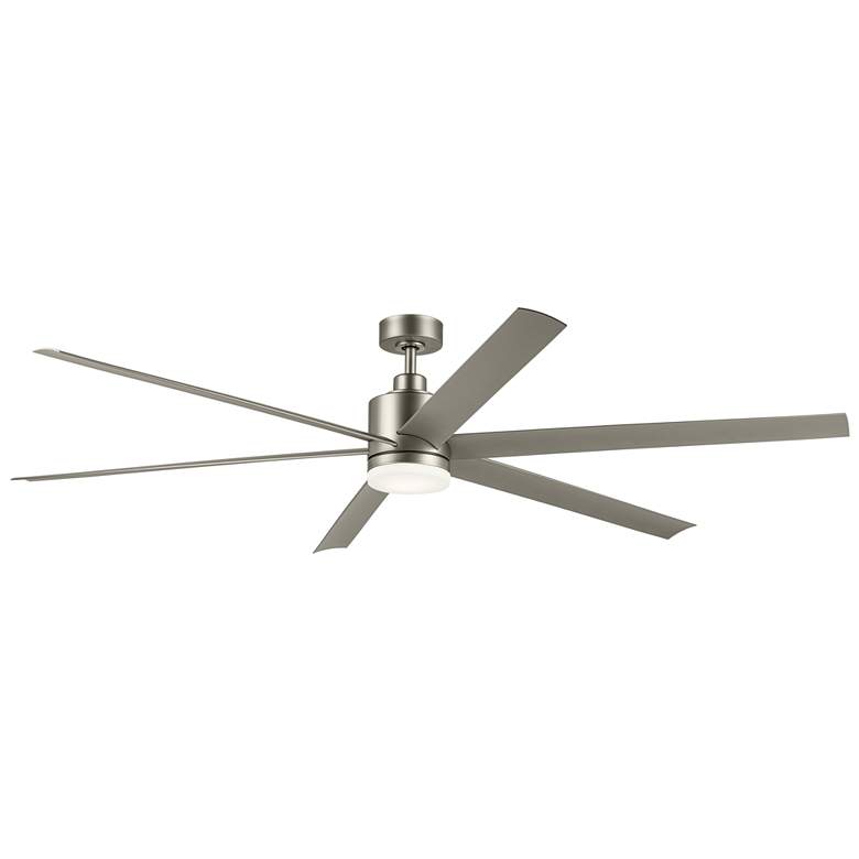 Image 1 80" Kichler Loa Painted Brushed Nickel LED Ceiling Fan