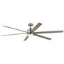80" Kichler Loa Painted Brushed Nickel LED Ceiling Fan