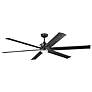 2_80" Kichler Szeplo II Black Wet Rated Ceiling Fan with Wall Control