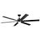 80" Kichler Szeplo II Black Wet Rated Ceiling Fan with Wall Control