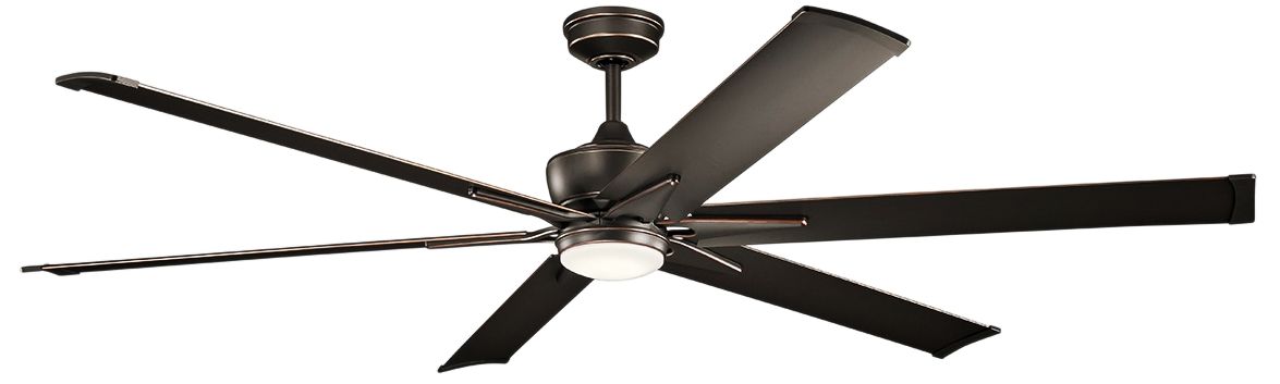 80" Kichler Szeplo II Bronze Wet Rated LED Large Fan