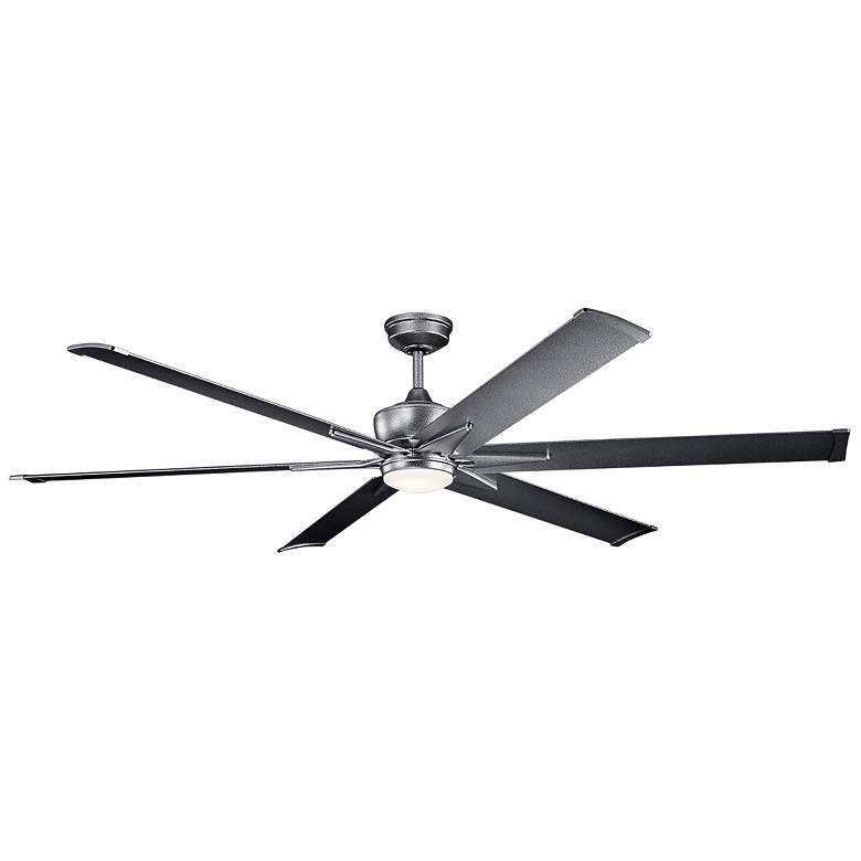 Image 2 80 inch Kichler Szeplo II Weathered Steel Wet Rated Fan