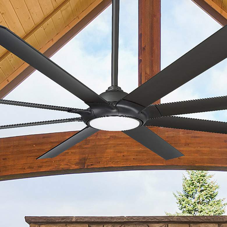 Image 1 80" Modern Forms Hydra Bronze LED Wet Ceiling Fan