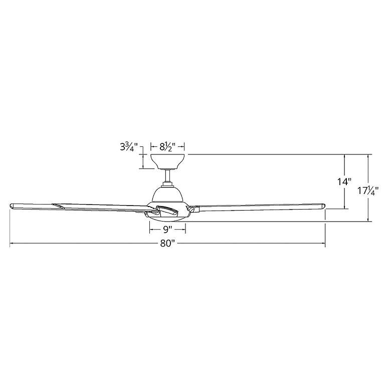 Image 6 80" Modern Forms Hydra Titanium 3500K LED Smart Ceiling Fan more views
