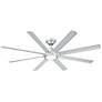 80" Modern Forms Hydra Titanium Silver LED Smart Ceiling Fan