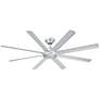 80" Modern Forms Hydra Titanium Silver LED Smart Ceiling Fan