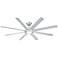 80" Modern Forms Hydra Titanium Silver LED Wet Rated Smart Ceiling Fan