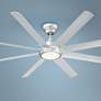 80" Modern Forms Hydra Titanium Silver LED Wet Rated Smart Ceiling Fan
