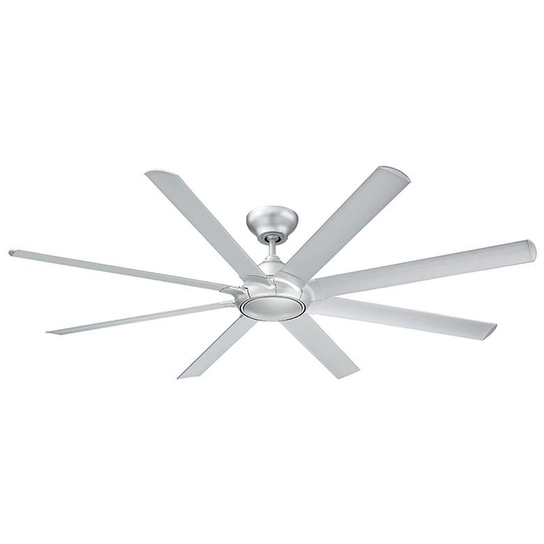 Image 4 80" Modern Forms Hydra Titanium Silver LED Wet Rated Smart Ceiling Fan more views