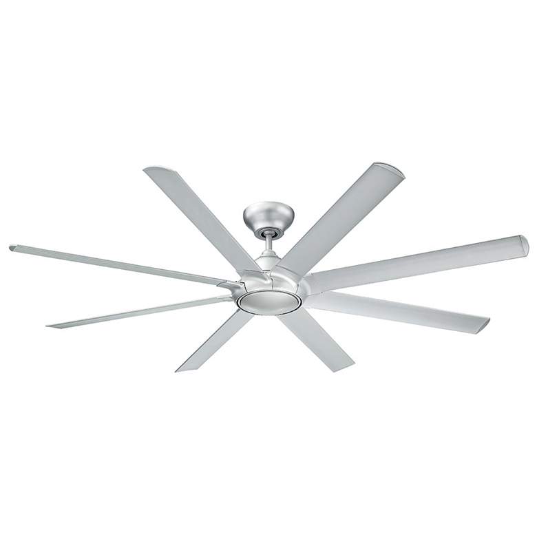 Image 5 80" Modern Forms Hydra Titanium Silver LED Wet Rated Smart Ceiling Fan more views