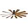 80" Modern Forms Windflower Black Wet Rated LED Smart Ceiling Fan